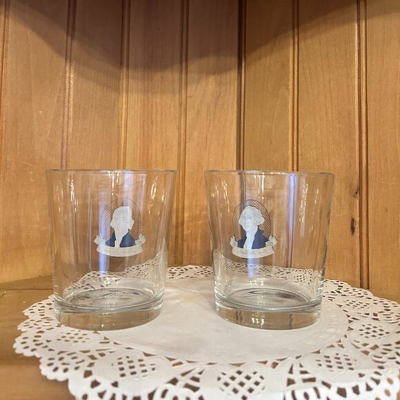 Vintage Libbey President Whiskey Glasses - Set of 2 Clear Glass Tumblers - Picture 2 of 5